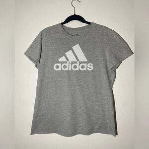 Adidas Gray Logo T-Shirt